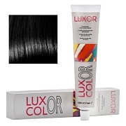 1.0 LUXCOLOR Черный, Стойкая крем-краска Luxor Professional, 100 мл