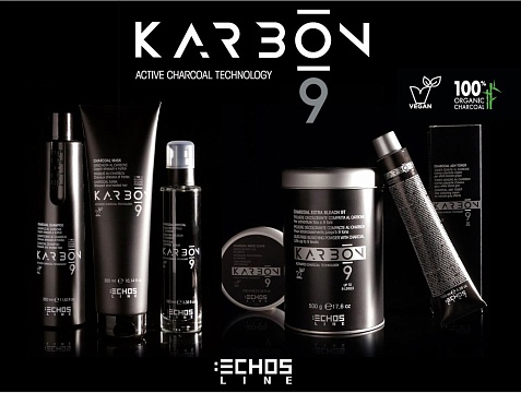 Echos Line KARBON 9 — это комплексный уход за волосами, направленный на их восстановление, питание и глубокое очищение