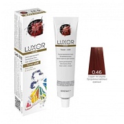 0.46 Toner-LUX, Прозрачный медный красный, Безаммиачная полуперманентная крем-краска Luxor Professional, 60 мл